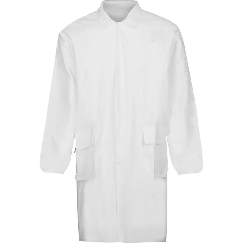 [PKI] ASATEX BATA DESECHABLE COVERLINE PP PKI BLANCA T-5XL ( CAJA 50U)