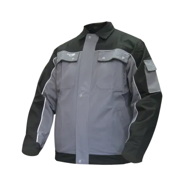 CHAQUETA STRETCH RIELLO GRIS/NEGRO