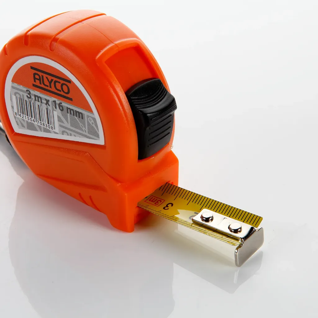 ALYCO Flexómetro Métalico Cuerpo Bimaterial 8 X 25