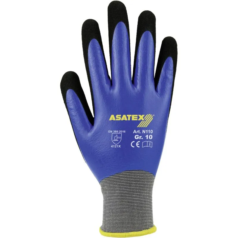 ASATEX Guante impermeable nitrilo acabado arenoso N110 4121X (7)