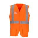 VALENTO CHALECO A.V CON BOLSILLOS Y FRANJAS REFLECTANTES BRIDGE
