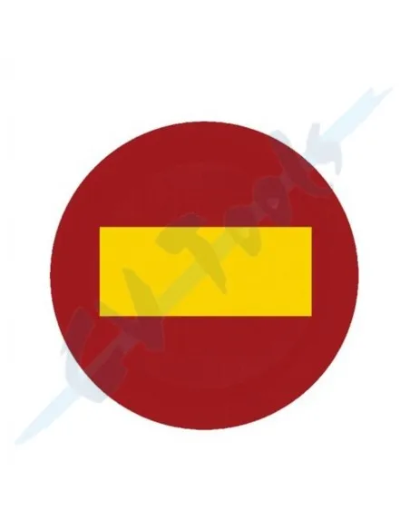 CVT Señal bolsa plástico 70X70 nº 1 DIRECCION PROHIBIDA