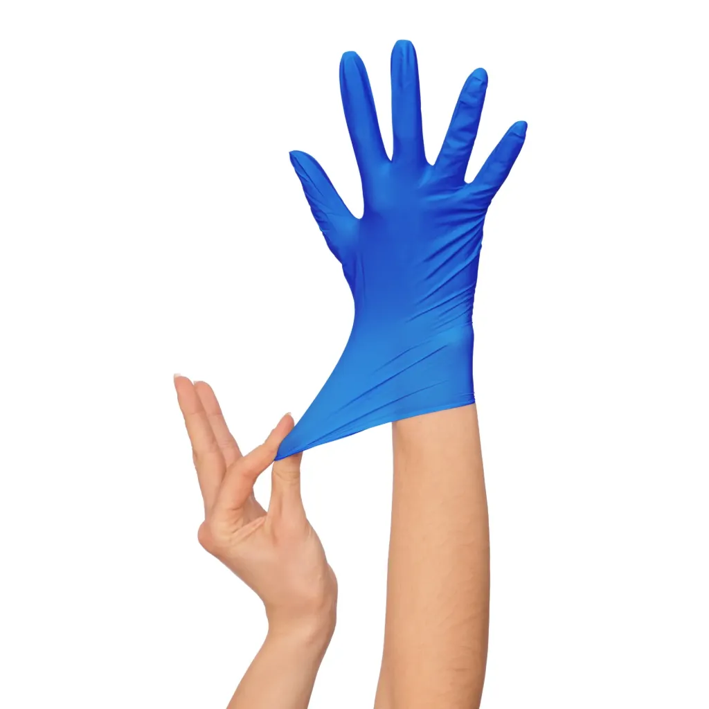 ASATEX Guantes de nitrilo azul desechables 4,6 gr N46B CLASE B (S)