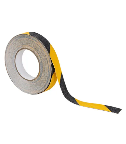 Bobina Antideslizante Adhesiva Amarilla/Negra 25mm x 18m