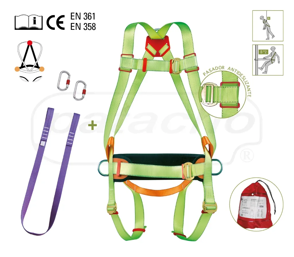 [EPI-302/3] PTC (KIT3) Arnés anticaída de anclaje dorsal con cinturón de posicionamiento