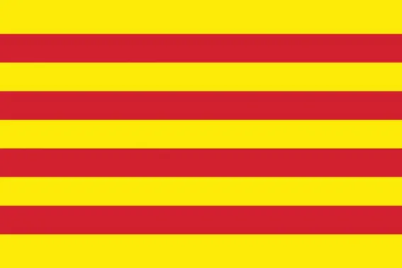[CAT2024] BANDERA EXTERIOR CATALUNYA 210X140CM C/anillas para mastil