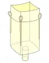 BIG BAG 160 grs/m2 90x90x160. 4 asas CT ( camisa+tubo)+ portadocumentos SWL:1000KG (200 unidades)