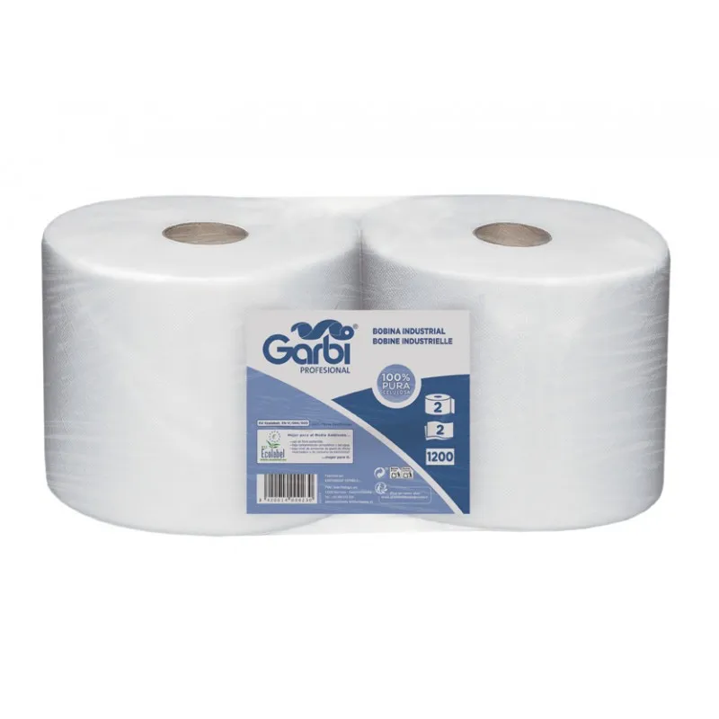 [GGA0274002] Celulosa Bobina Industrial 2 Capas 372 mtr (2 uds)