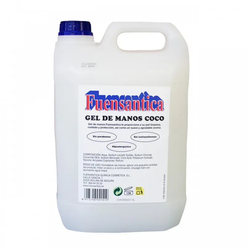 [00465] JABON MANOS PERF.COCO GARRAFA 5 litros