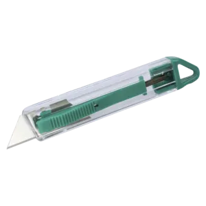 WOLFCRAFT CUTTER SEGURIDAD CUERPO PLASTICO  CUCHILLA TRAPEZOIDAL