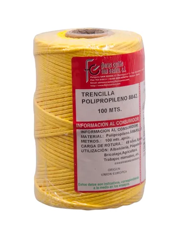 [27463] FC TRENCILLA POLIPROPILENO AMARILLA 100 BOB