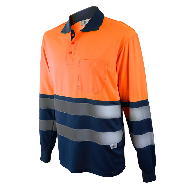 CHINTEX POLO MANGA LARGA A.V COMBINADO REF.1095