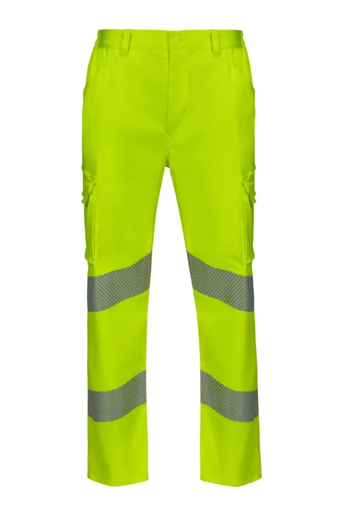 VELILLA Pantalón stretch alta visibilidad 303009S bandas segmentadas (AMARILLO FLUOR, S)
