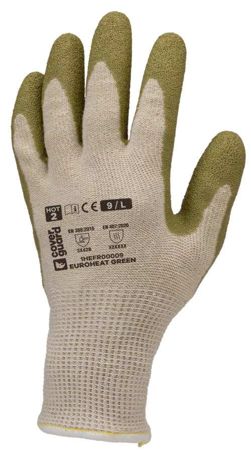 COVERGUARD GUANTE ALGODON/LATEX EUROHEAT GREEN 3.X.4.2.B